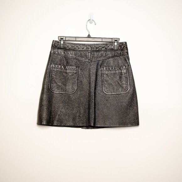 Maje Vinyl leather skirt - Picture 3 of 3